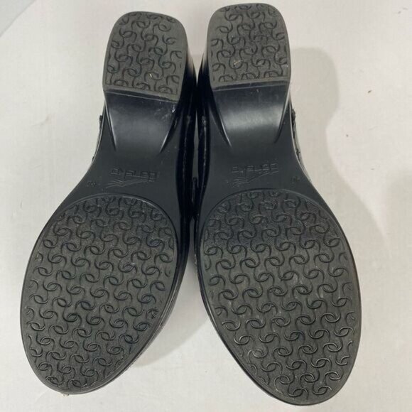 DANSKO Tamera black Leather Buckle Clogs Slip On Work Shoes Size EU 40/ US 9.5 - Picture 6 of 15